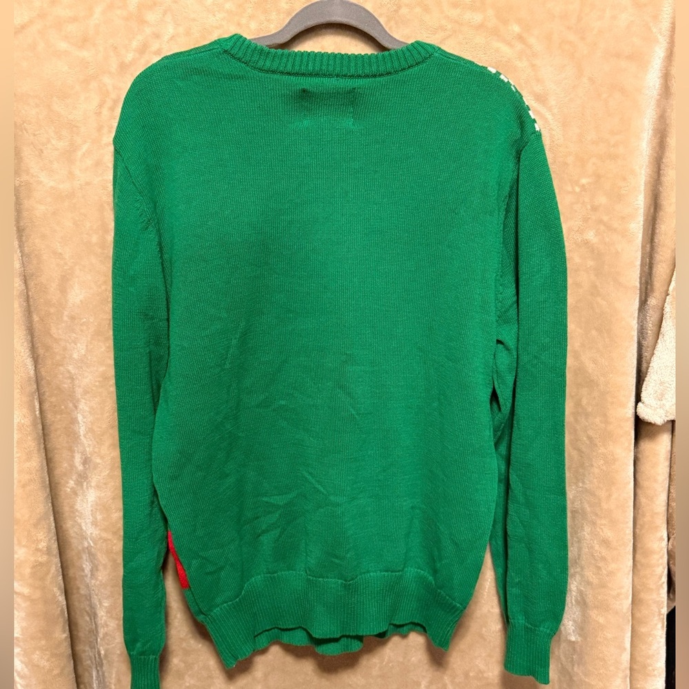 NWT Take Me Gnome Tonight Ugly Christmas Sweater Gnome Beer Funny Holiday‎ Green - Picture 2 of 8
